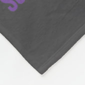 Suicide Prevention Teal Purple Ribbon Suprt  フリースブランケット (角)