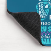Suicide Prevention Wear Teal Purple Someone I Miss マウスパッド (コーナー)