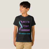 Suicide Prevention Wear Teal Purple Someone Meant  Tシャツ (正面フル)