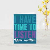 Suicide Prevention You _ I For Suprters  カード (黄色い花)