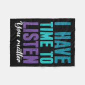 Suicide Prevention You _ I For Suprters フリースブランケット (正面(横))