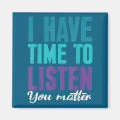 Suicide Prevention You _ I For Suprters マグネット (正面)