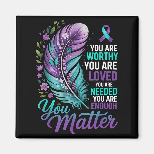 Suicide Prevention You Mental Health Awareness Wom マグネット (正面)