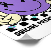 Suicide Prevention You Problem Teal Purple Suicide ポスター (角)