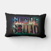 Suicide Squad | Colorful Glow Logo ランバークッション (裏面)