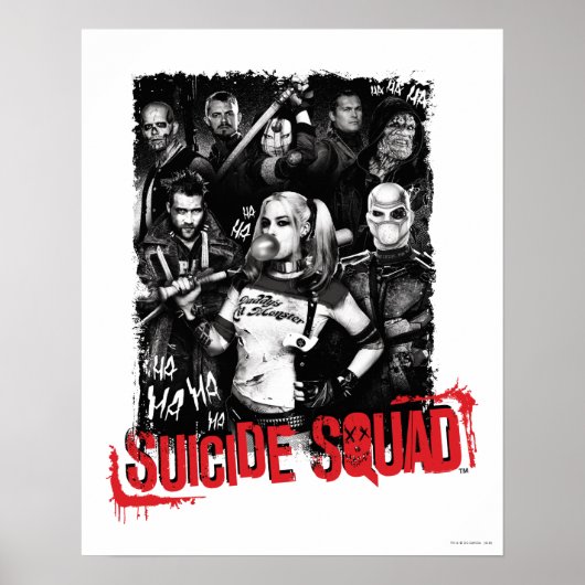 Suicide Squad | Grunge Group Photo ポスター (正面)