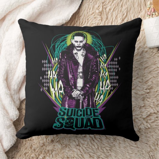 Suicide Squad | Joker Retro Rock Graphic クッション (ブランケット)