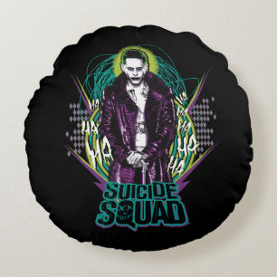Suicide Squad   Joker Retro Rock Graphic ラウンドクッション
