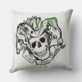 Suicide Squad | Joker Skull "All In" Tattoo Art クッション (裏面)