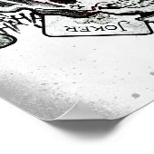 Suicide Squad | Joker Skull "All In" Tattoo Art ポスター (角)