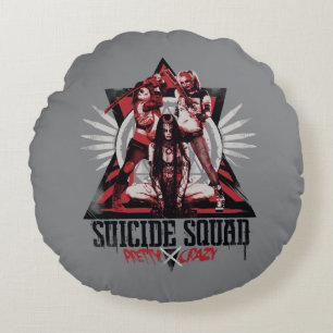 Suicide Squad   Pretty Crazy Squad Girls ラウンドクッション