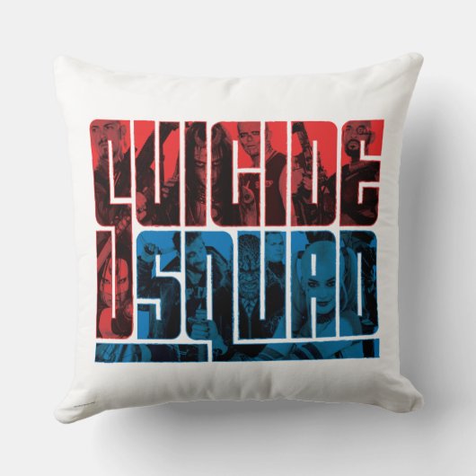 Suicide Squad | Red and Blue Logo クッション (裏面)