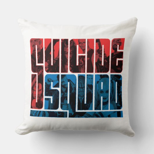Suicide Squad | Red and Blue Logo クッション (正面)