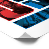 Suicide Squad | Red and Blue Logo ポスター (角)