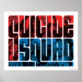 Suicide Squad | Red and Blue Logo ポスター (正面)