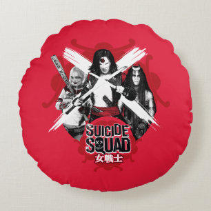 Suicide Squad   Squad Girls "Female Warrior" ラウンドクッション