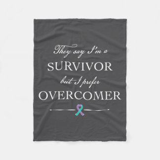 Suicide Survivor - I Prefer Overcomer  フリースブランケット