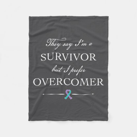 Suicide Survivor - I Prefer Overcomer  フリースブランケット (正面)