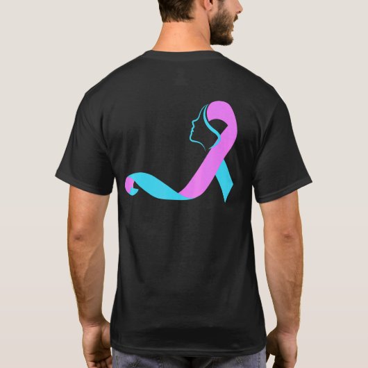 Suicide Survivor Ribbon Awareness Prevention Month Tシャツ (裏面)