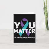 Suicides Prevention Shirts Suicide Awareness  カード (正面)