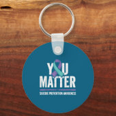 Suicides Prevention Shirts Suicide Awareness  キーホルダー (正面)