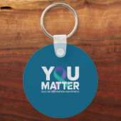 Suicides Prevention Shirts Suicide Awareness キーホルダー (正面)