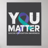 Suicides Prevention Shirts Suicide Awareness ポスター (正面)