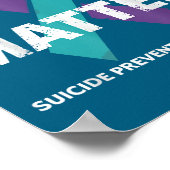 Suicides Prevention Shirts Suicide Awareness ポスター (角)