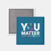 Suicides Prevention Shirts Suicide Awareness マグネット (正面/裏面)