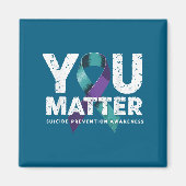 Suicides Prevention Shirts Suicide Awareness マグネット (正面)