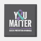 Suicides Prevention Shirts Suicide Awareness  マグネット (正面)
