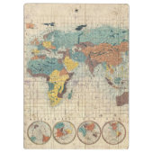 Suido中島町著1853人の日本人の世界地図 クリップボード (裏面)