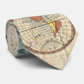 Suido中島町著1853人の日本人の世界地図 ネクタイ (ロール)