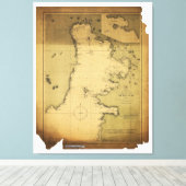 Suig （スービック）ベイルソン1902年フィリピンの地図 キャンバスプリント (インサイチュ (ウッドフロア))