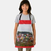 Suikerfeest oogstende Fubby's op het land. エプロン (インサイチュ)