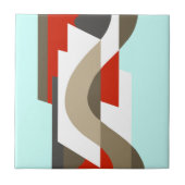 SUISSE: モダンなアールデコ: 六十年代のオフィス、気違いの人 タイル (正面)