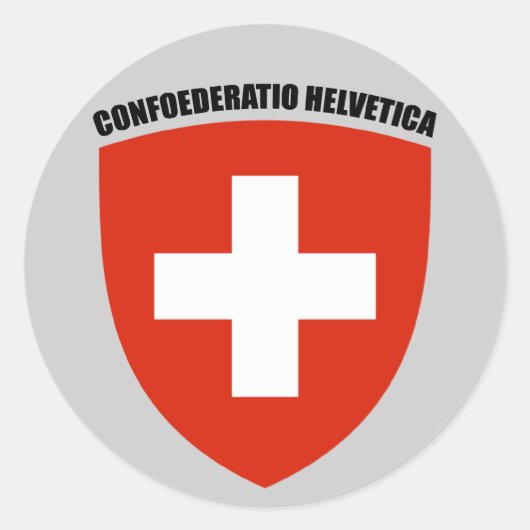 Suisse: Confoederatio Helvetica ラウンドシール (正面)