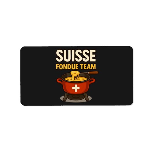 Suisse Fondue Team ラベル (正面)