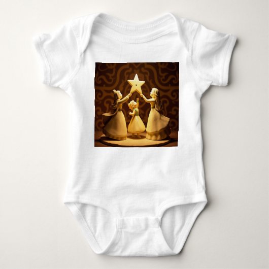 suit for baby lucky ベビーボディスーツ (正面)