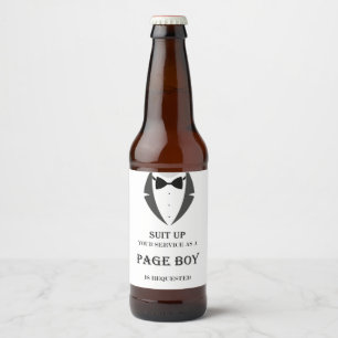 Suit Up You Beer Label My Page Boy Beer Label ビールラベル
