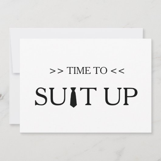 Suitupの白の背景への時間 招待状 (正面)