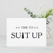 Suitupの白の背景への時間 招待状 (スタンド正面)