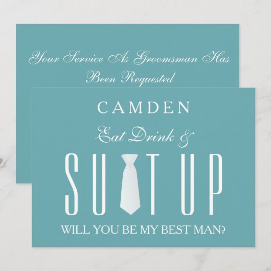 Suitup Will be My Bestman招待状 招待状 (正面/裏面)