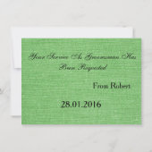 Suitup Will be My Bestman 招待状 (裏面)