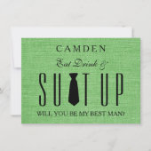 Suitup Will be My Bestman 招待状 (正面)