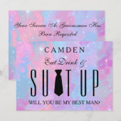 Suitup Will be My Bestman 招待状 (正面/裏面)