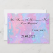 Suitup Will be My Bestman 招待状 (裏面)