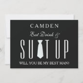 Suitup Will be My Bestman 招待状 (正面)