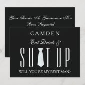 Suitup Will be My Bestman 招待状 (正面/裏面)
