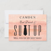 Suitup Will be My Bestman 招待状 (正面)